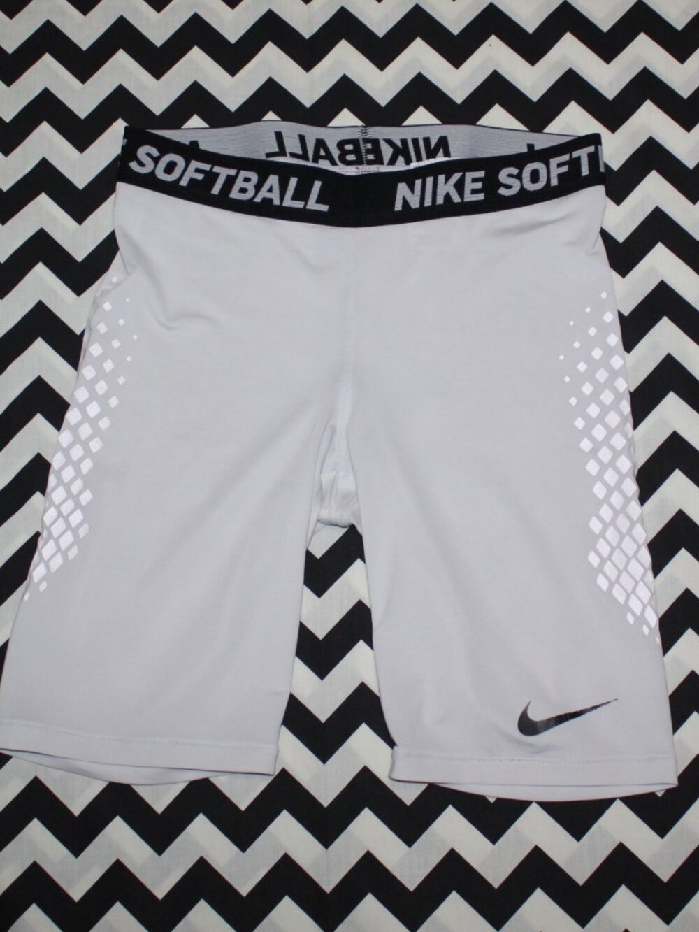 Nike Women's Dri-FIT White Softball Sliding Shorts - Size Medium